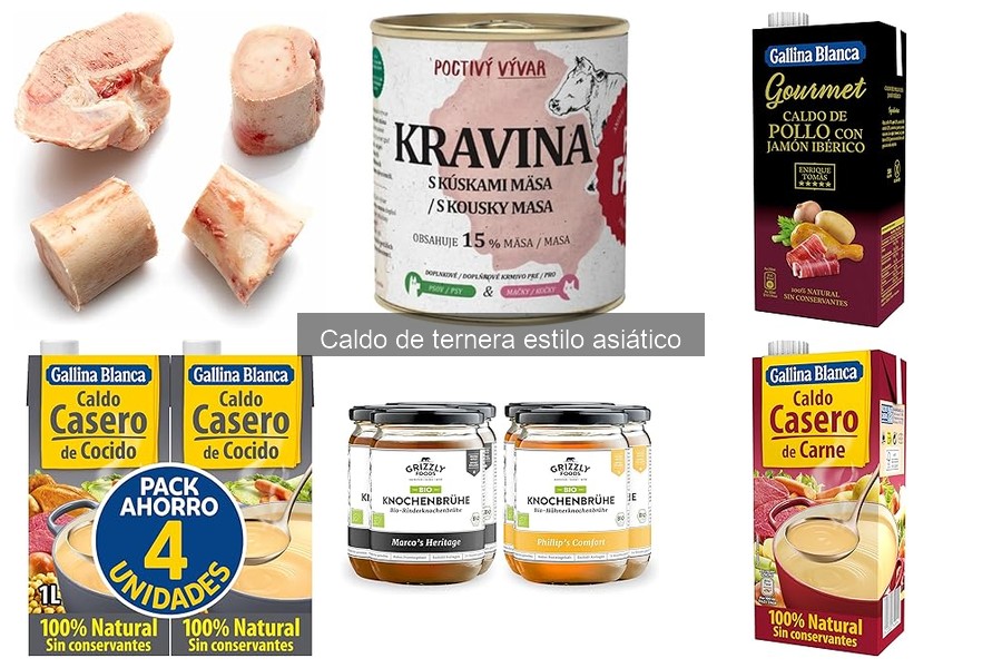 Precios promedio del caldo de ternera estilo asiático