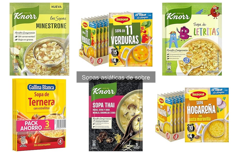 Precios y dónde comprar sopas asiáticas de sobre