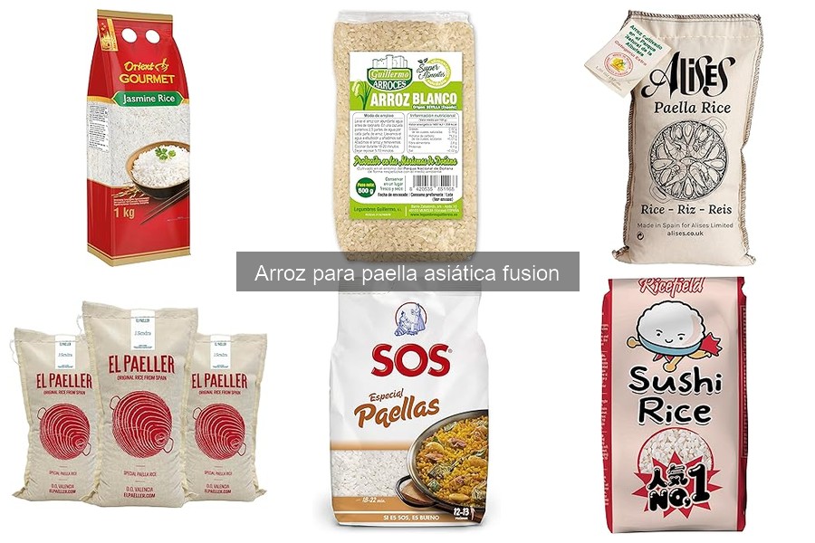 Preparación y tiempos de cocción para arroz en paella asiática