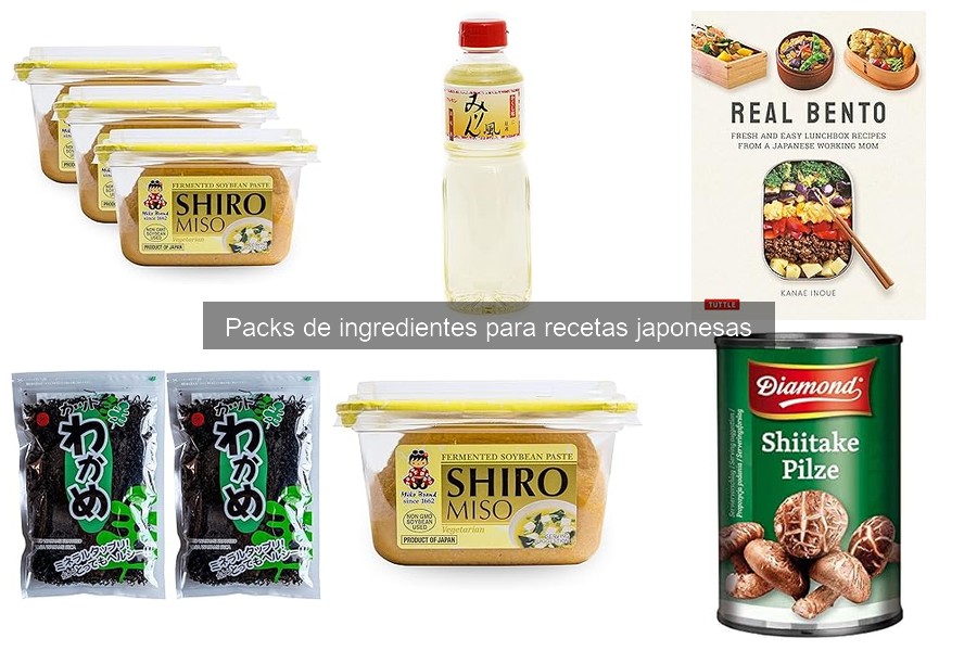 ¿Qué incluye un pack de ingredientes para recetas japonesas?