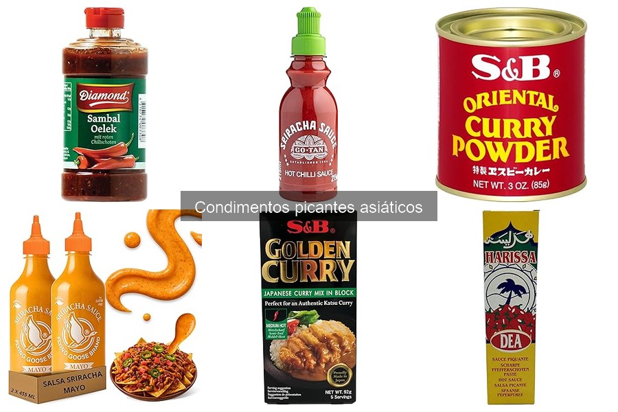 ¿Qué significan las etiquetas de picante en condimentos asiáticos?