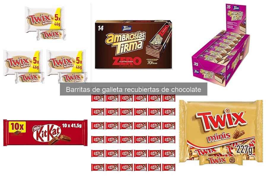 ¿Qué son las barritas de galleta recubiertas de chocolate?