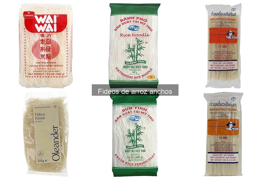 ¿Qué son los fideos de arroz anchos? Características y usos