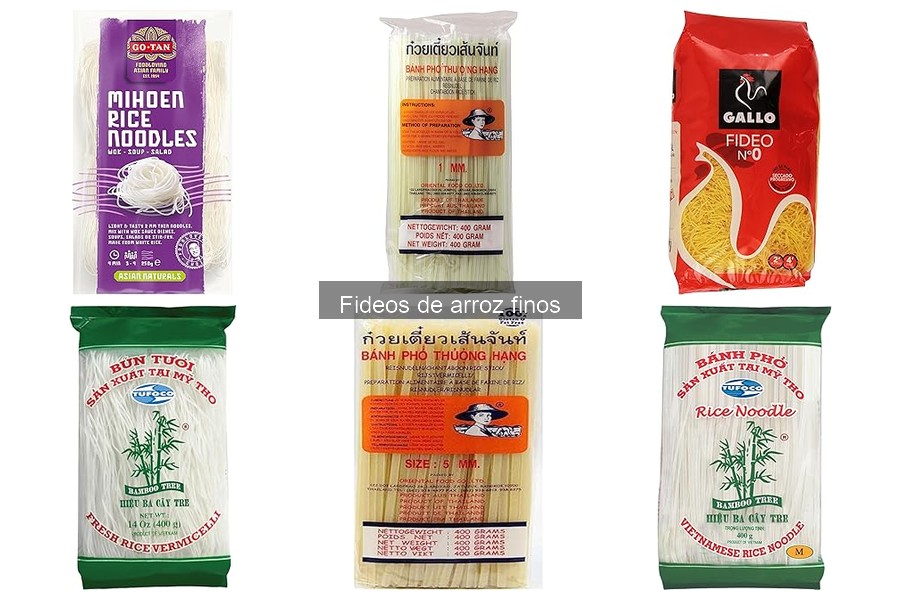 ¿Qué son los fideos de arroz finos? Características y usos