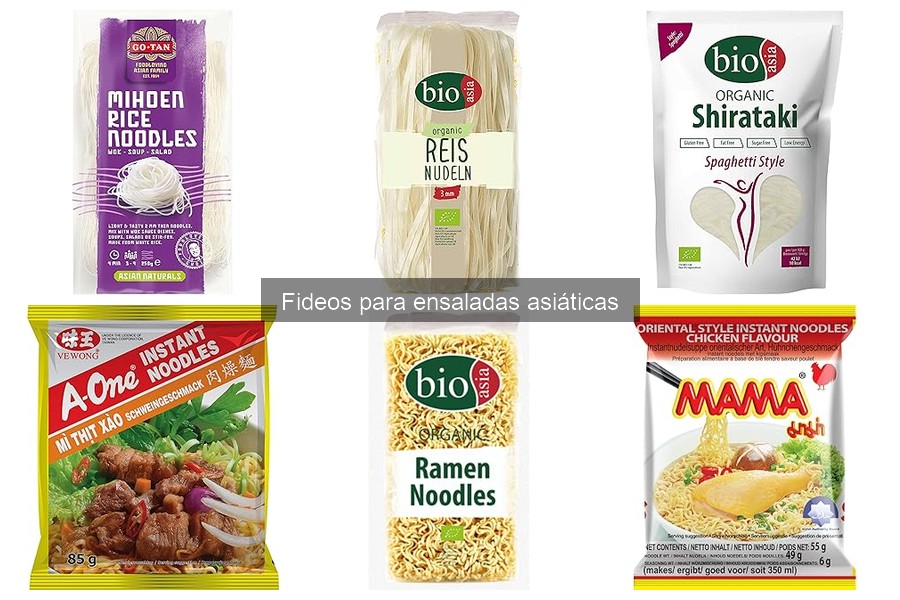 ¿Qué son los fideos para ensaladas asiáticas?