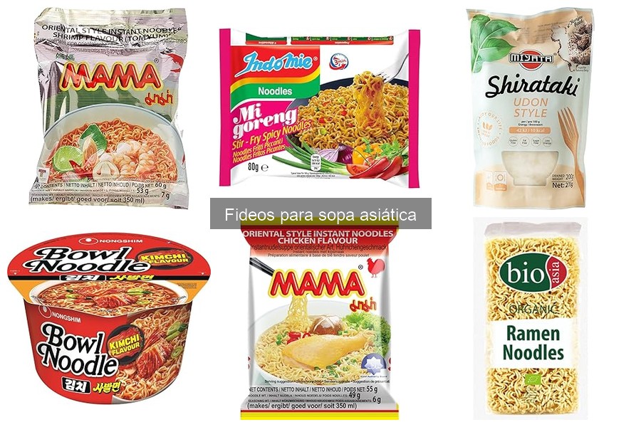 ¿Qué son los fideos para sopa asiática? Tipos y características