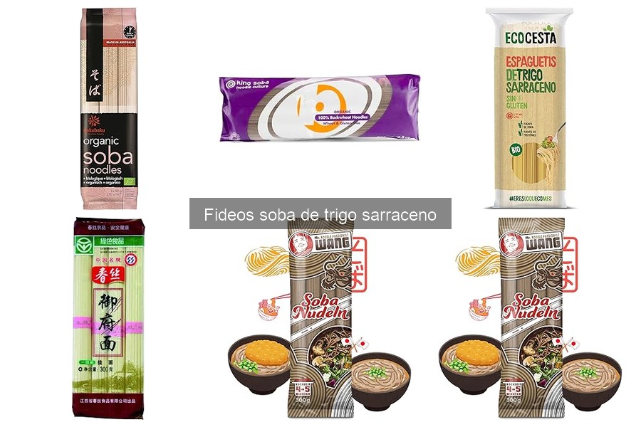 ¿Qué son los fideos soba de trigo sarraceno?
