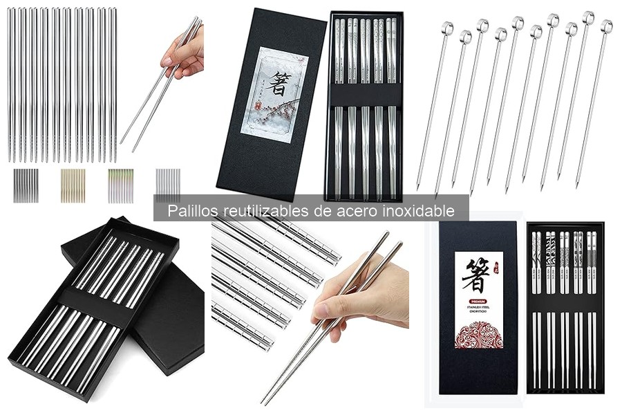 Qué son los palillos reutilizables de acero inoxidable
