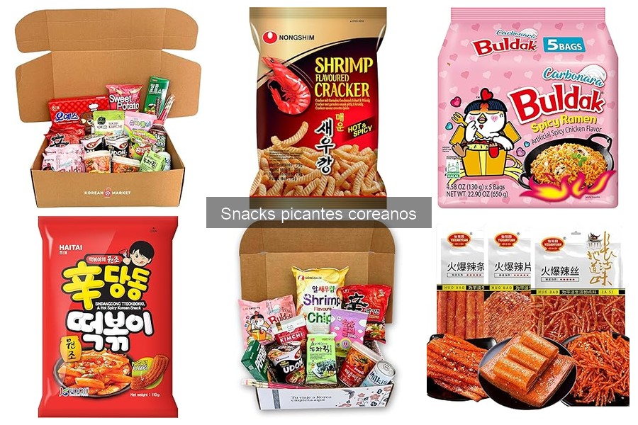 Qué son los snacks picantes coreanos y sus características