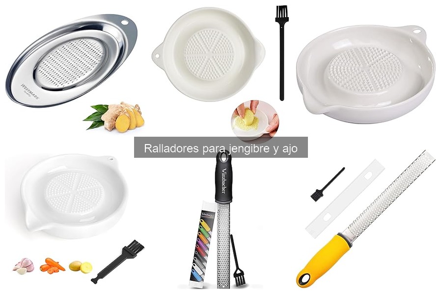 Ralladores de Jengibre y Ajo vs. Otros Tipos de Ralladores