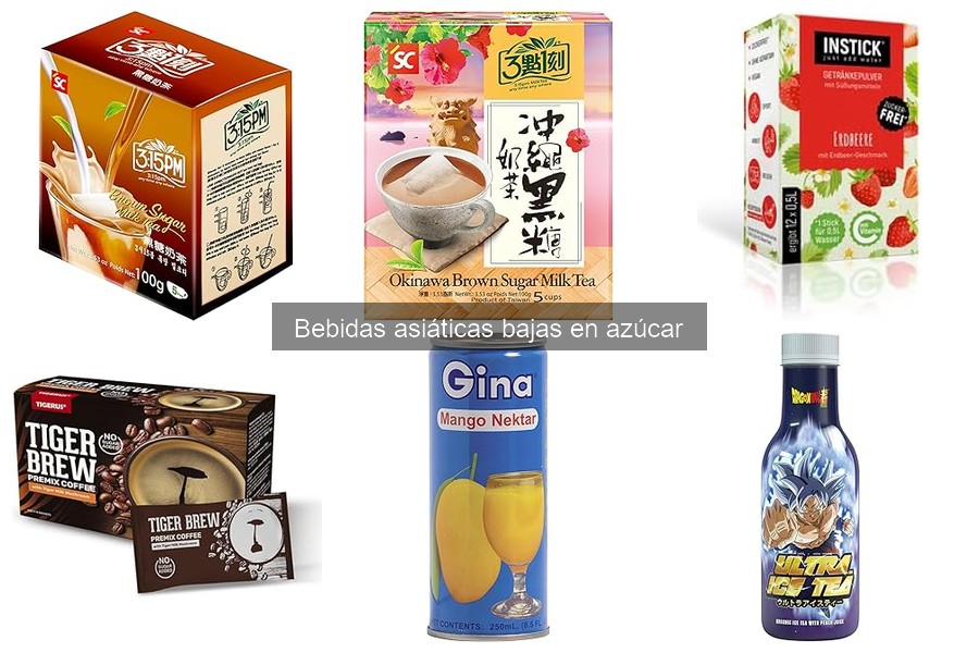 Recetas creativas con bebidas asiáticas bajas en azúcar