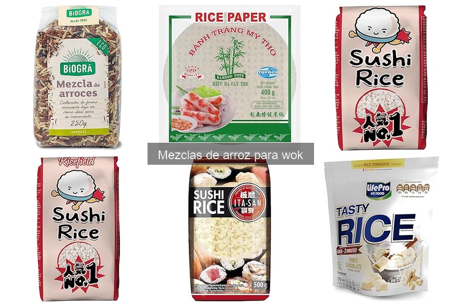 Recetas creativas con mezclas de arroz para wok