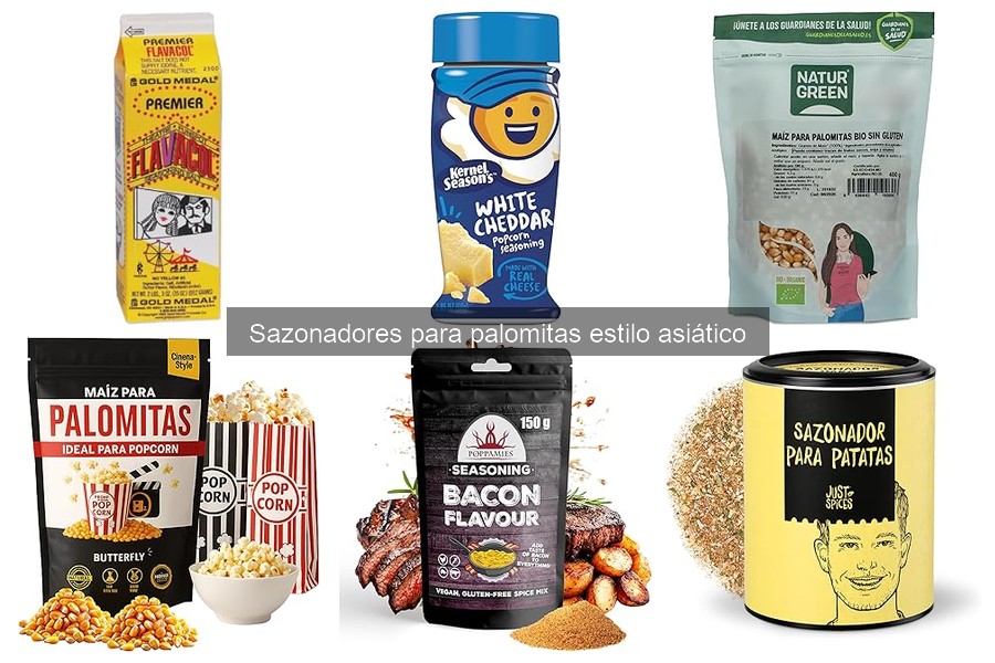 Recetas creativas con sazonadores para palomitas asiáticas