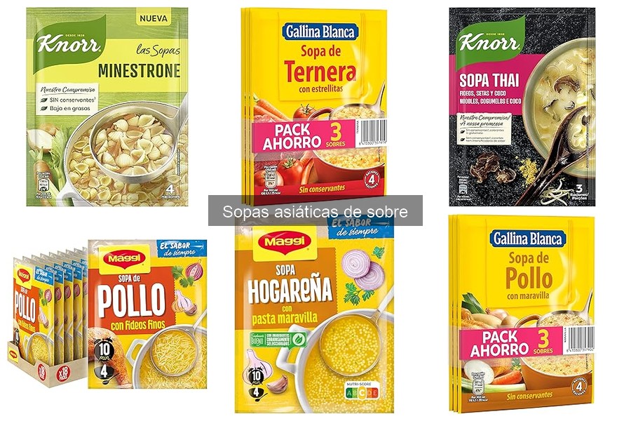 Recetas creativas con sopas asiáticas de sobre