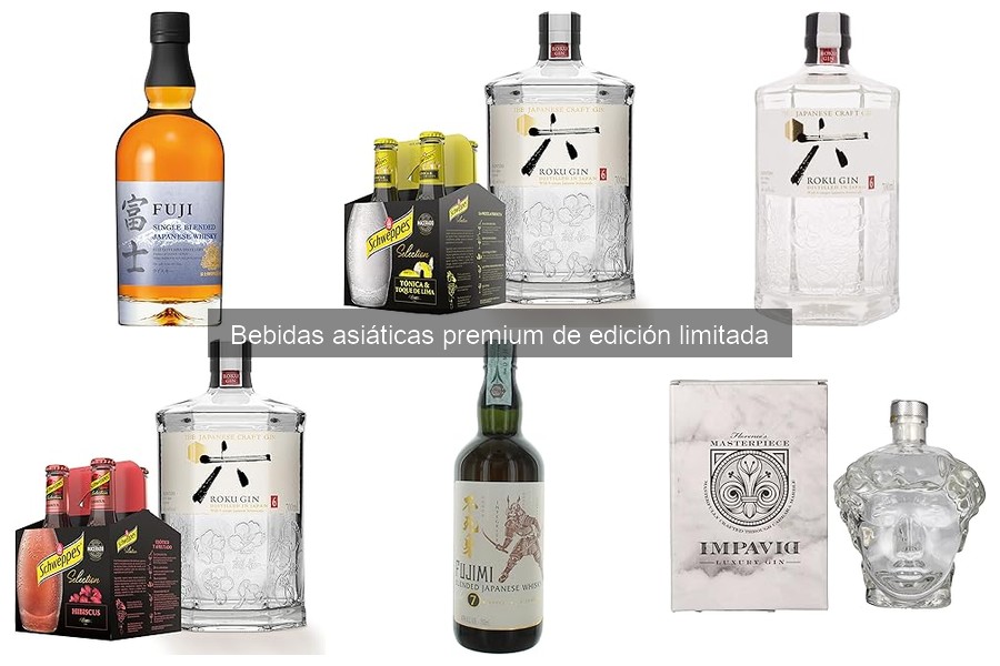 Recetas de cócteles con bebidas asiáticas premium