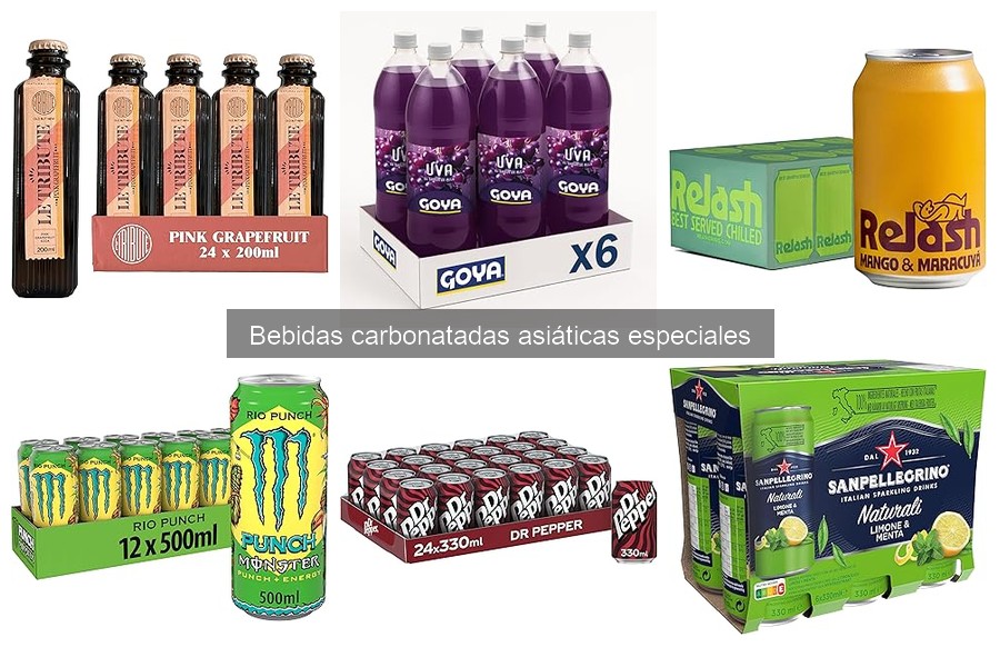 Recetas de cócteles con bebidas carbonatadas asiáticas