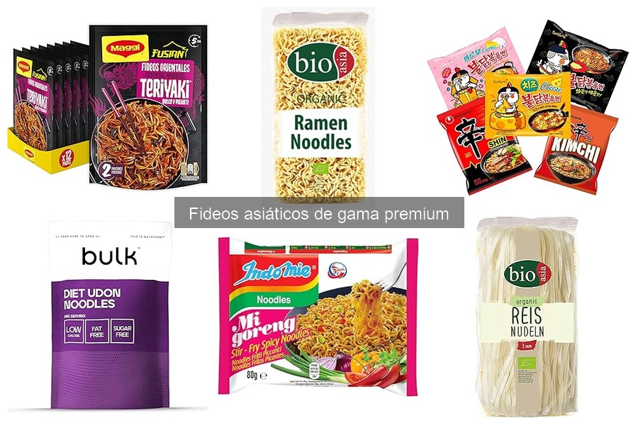 Recetas deliciosas con fideos asiáticos premium