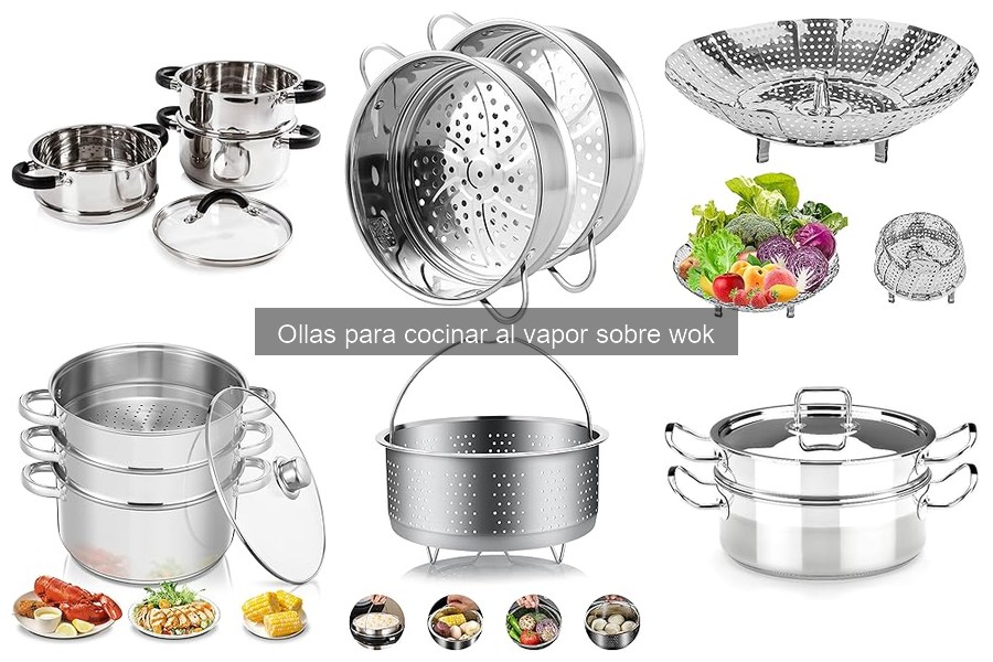 Recetas deliciosas con olla para cocinar al vapor sobre wok