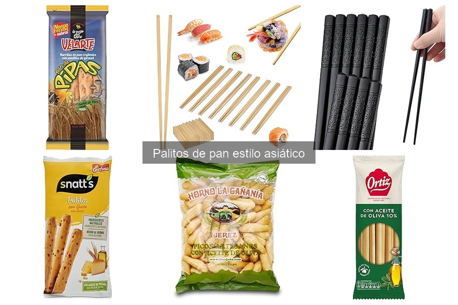 Recetas deliciosas con palitos de pan estilo asiático