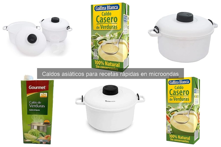 Recetas fáciles con caldos asiáticos para microondas