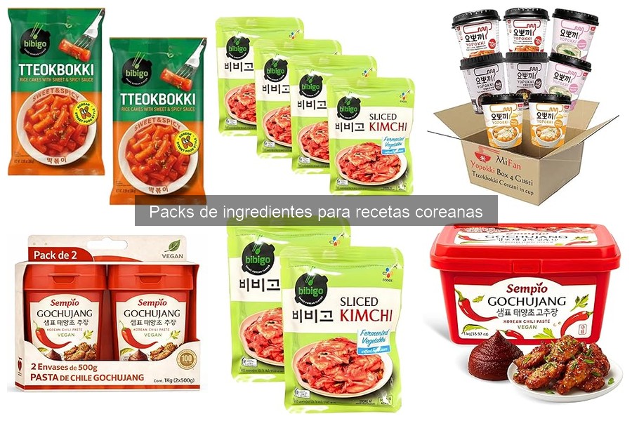 Recetas fáciles con packs de ingredientes coreanos