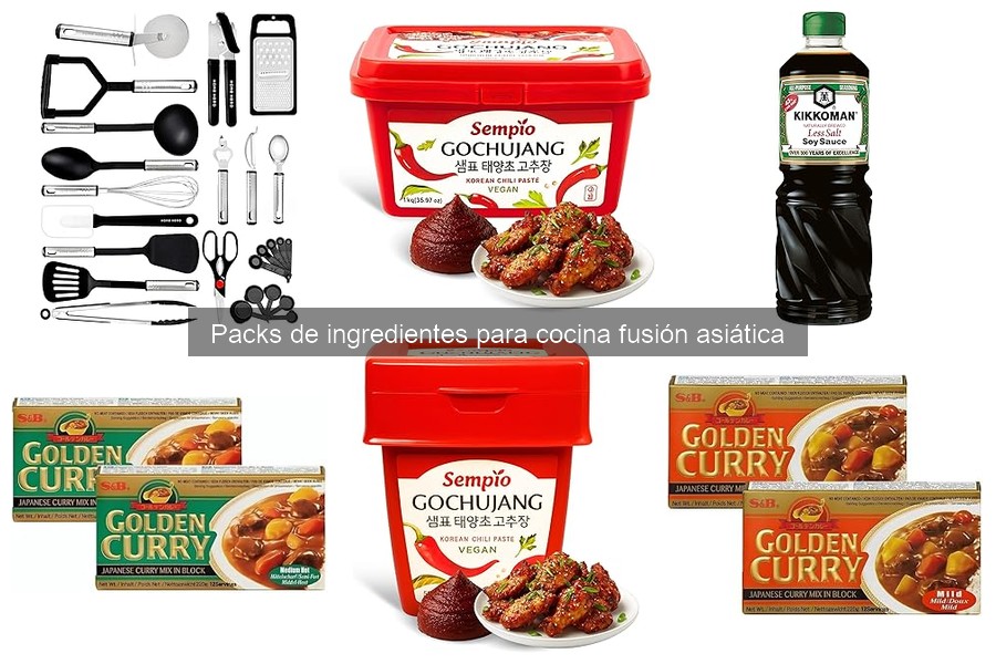Recetas fáciles con packs de ingredientes fusión asiática