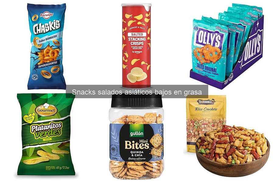 Recetas Fáciles con Snacks Salados Asiáticos Bajos en Grasa