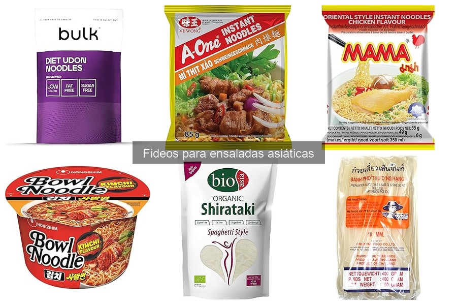 Recetas fáciles de ensaladas con fideos asiáticos