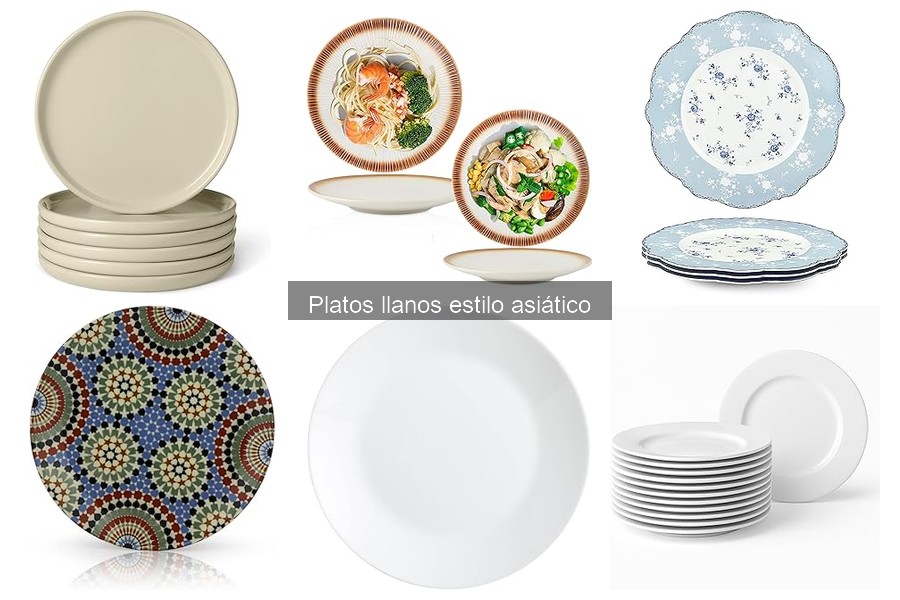 Recetas fáciles y populares en platos llanos asiáticos