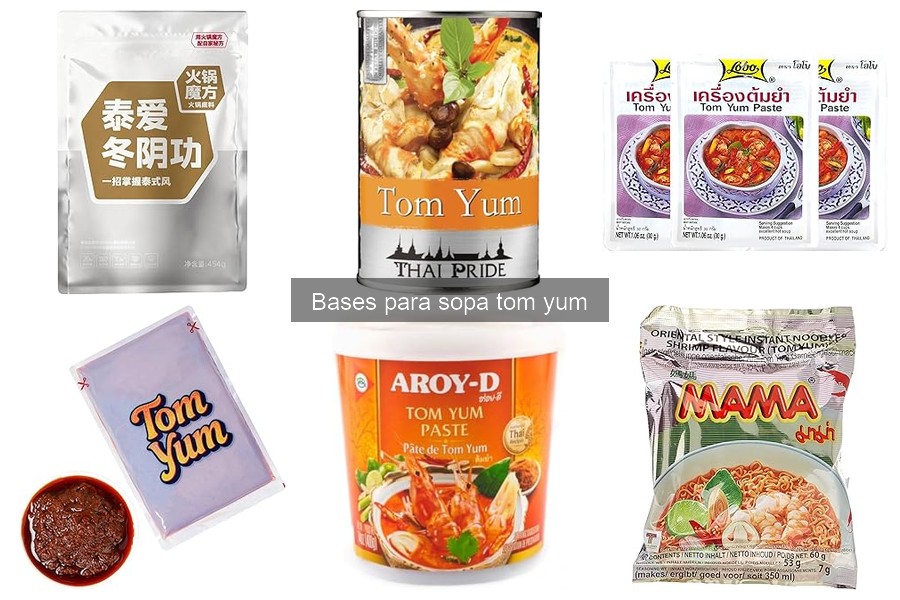 Recetas innovadoras con base para sopa Tom Yum
