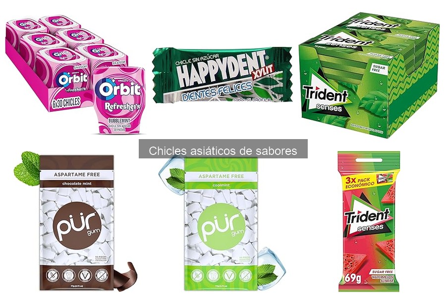Recetas innovadoras con chicles asiáticos de sabores