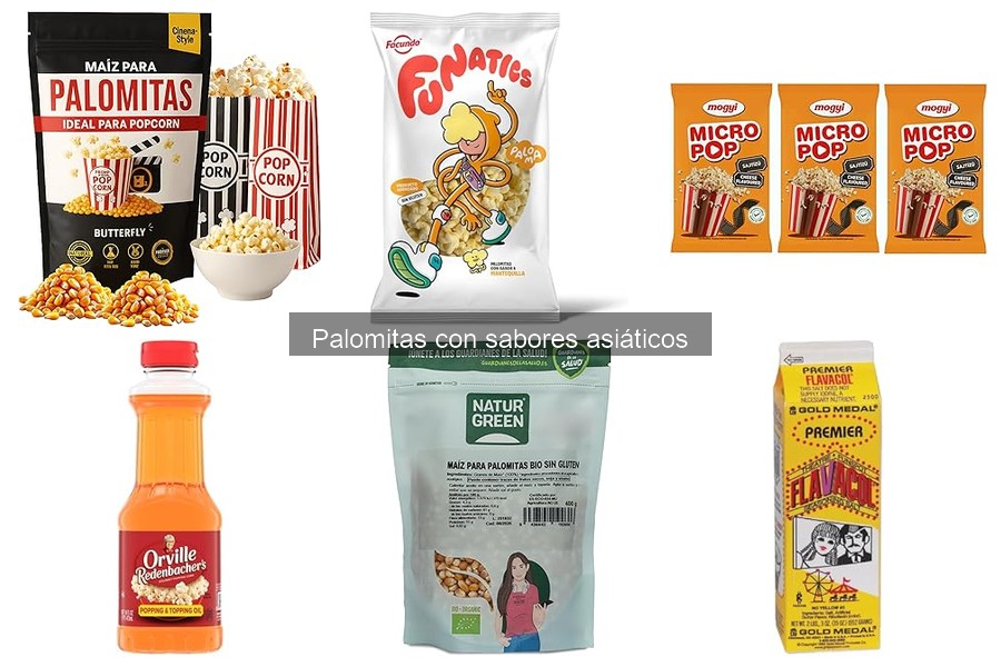 Recetas innovadoras con palomitas de sabores asiáticos
