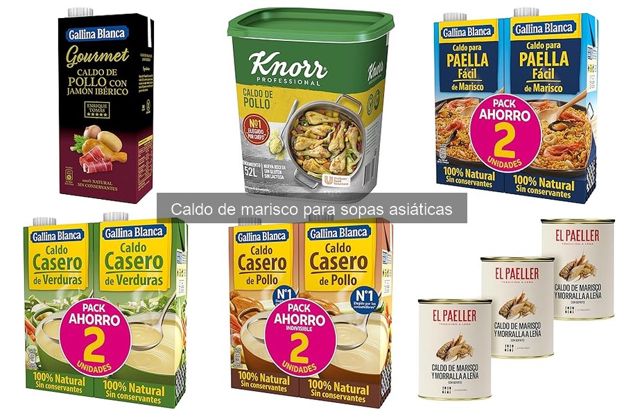 Recetas populares con caldo de marisco para sopas asiáticas