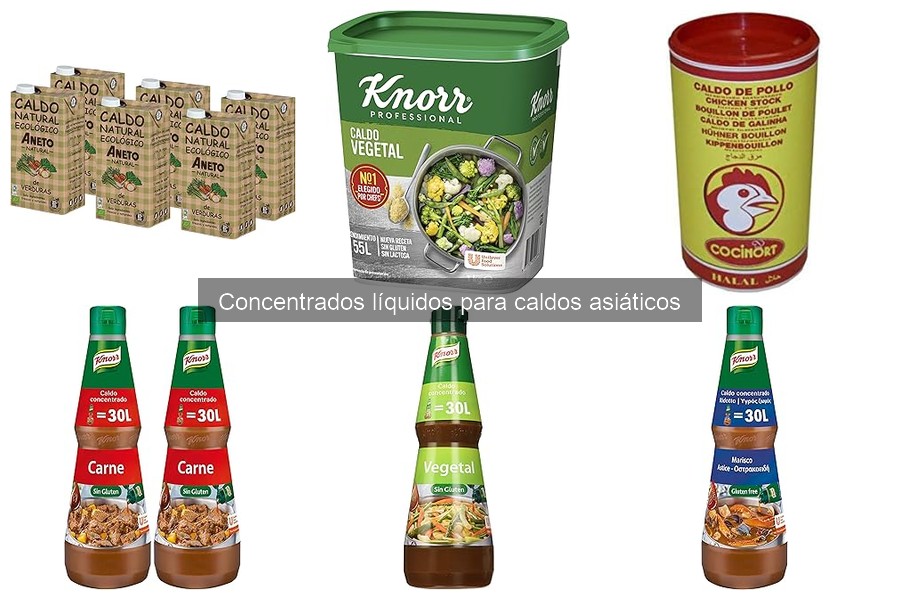 Recetas populares con concentrados líquidos para caldos asiáticos