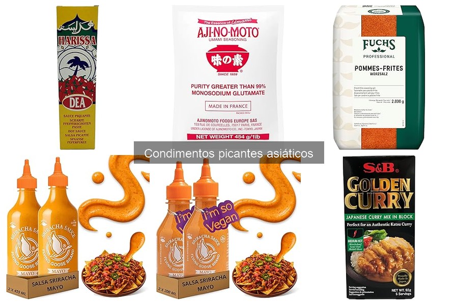 Recetas populares con condimentos picantes asiáticos