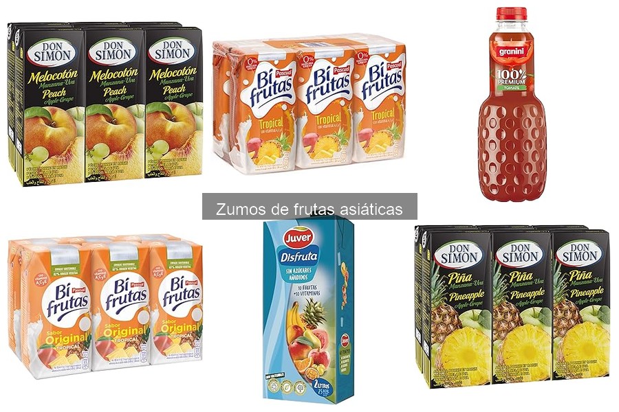 Recetas populares con zumos de frutas asiáticas