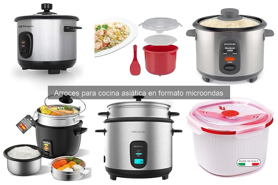 Recetas rápidas de arroz para cocina asiática en microondas