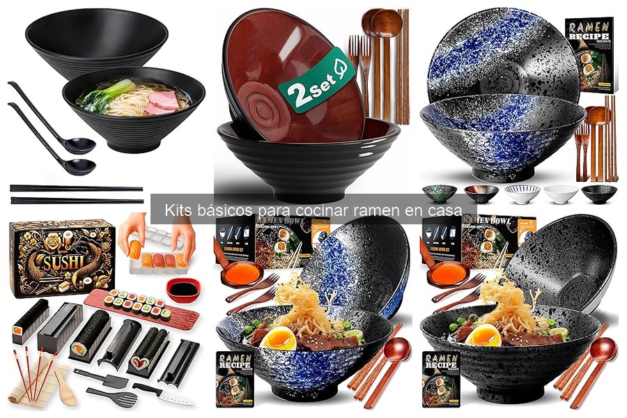 Recetas Rápidas de Ramen con Kit Básico para Cocinar en Casa