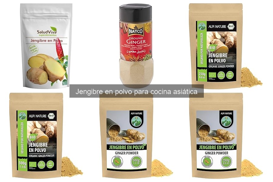 Recetas sencillas con jengibre en polvo para cocina asiática