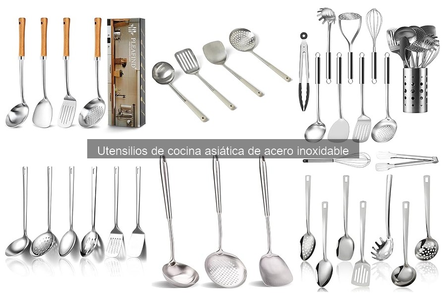 Reseñas de utensilios de cocina asiática de acero inoxidable