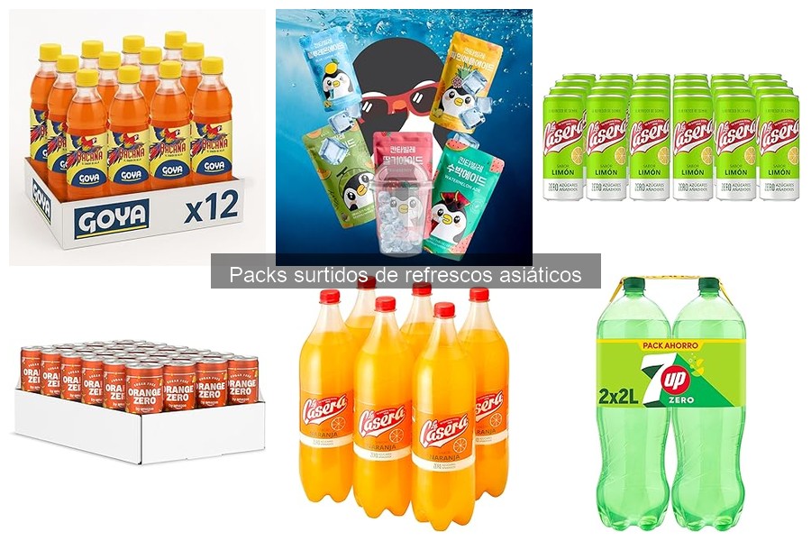 Sabores Comunes en Packs Surtidos de Refrescos Asiáticos