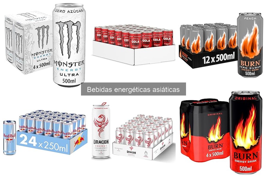 Sabores Populares en Bebidas Energéticas Asiáticas