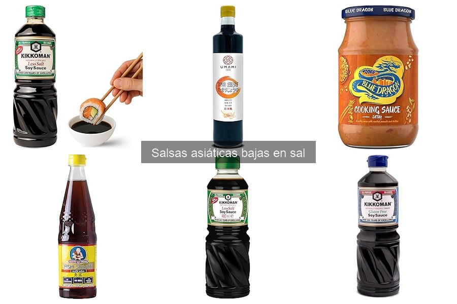 Salsas asiáticas bajas en sal: beneficios y características