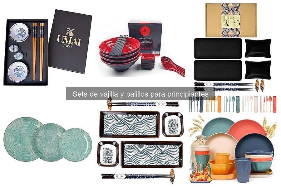 Sets de vajilla y palillos asequibles para principiantes