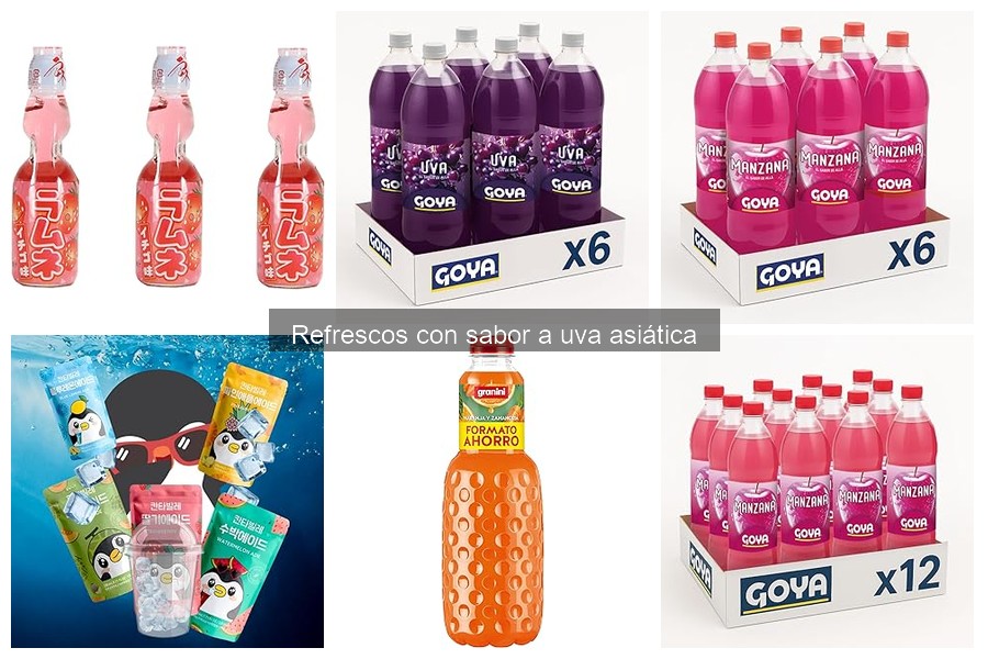 Snacks perfectos para acompañar refrescos de uva asiática
