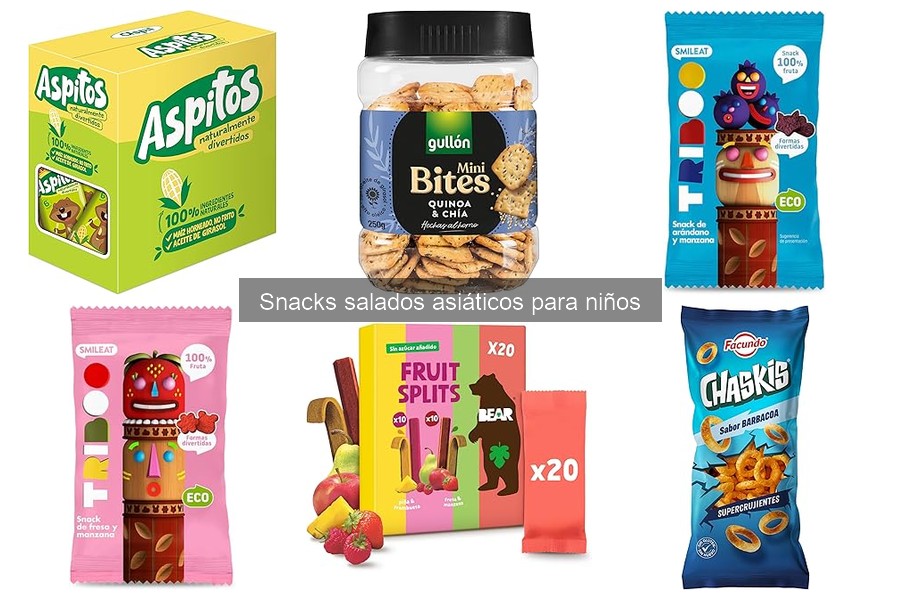 Snacks salados asiáticos saludables para niños