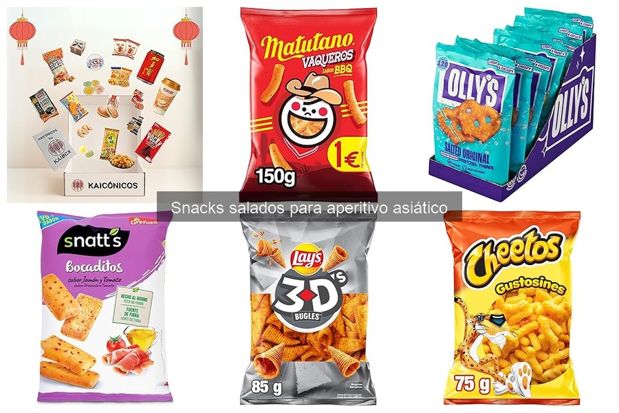 Snacks salados asiáticos seguros para alérgicos a alimentos