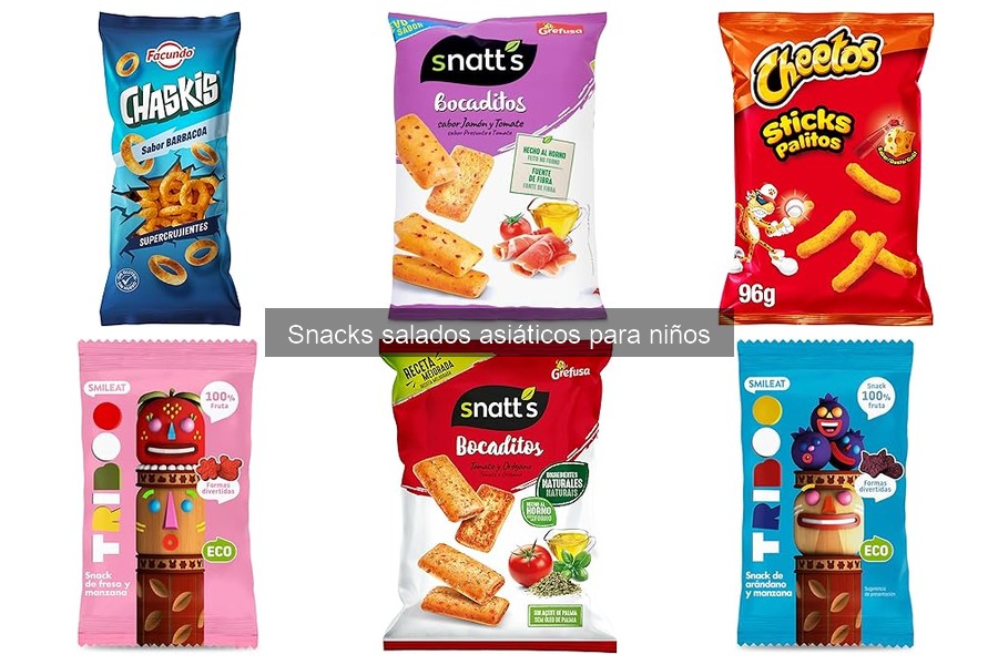 Snacks salados asiáticos sin gluten para niños: ¡Descubre los mejores!