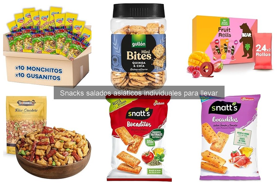 Snacks salados asiáticos vs occidentales: diferencias clave