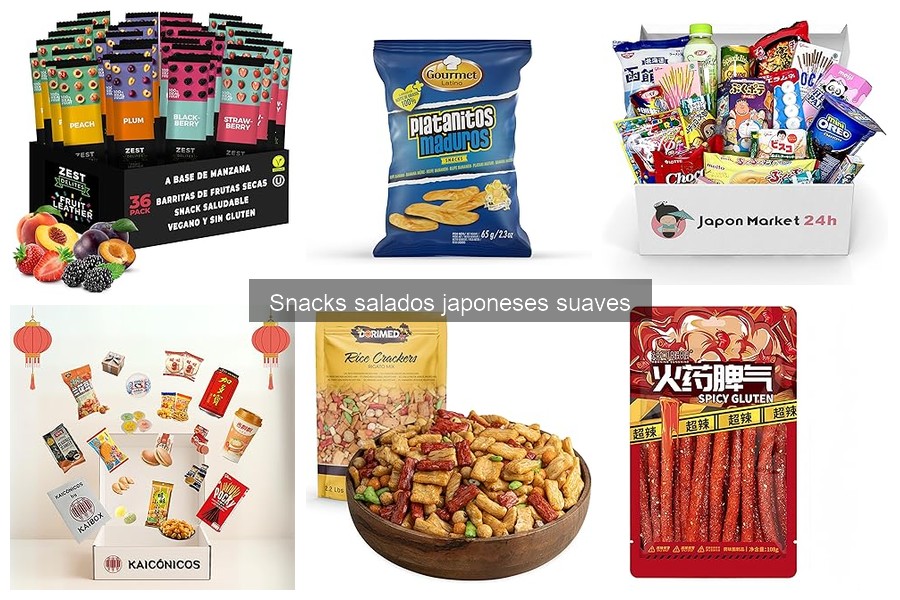 Snacks salados japoneses suaves: ¿pueden ser saludables?